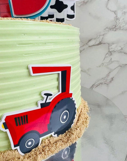 Boy Farmer Cake Topper | Boys Farmer Birthday | Boys Farmer Party Decor | Cute Farmer Cake Topper | Farm Themed Cake Topper