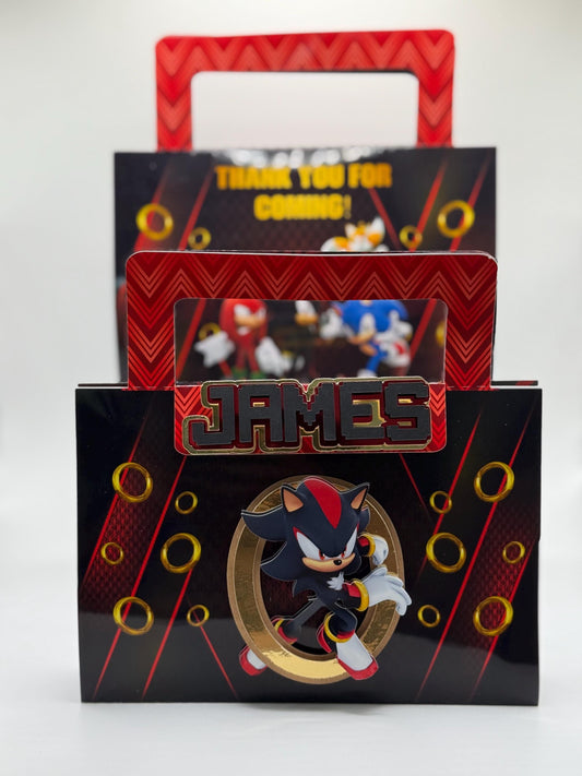 Sonic Shadow Activity Case /Suitcase | Sonic Shadow Party Favours | Sonic Birthday | Sonic Party Decor | Sonic Party Bag Fillers | Colouring
