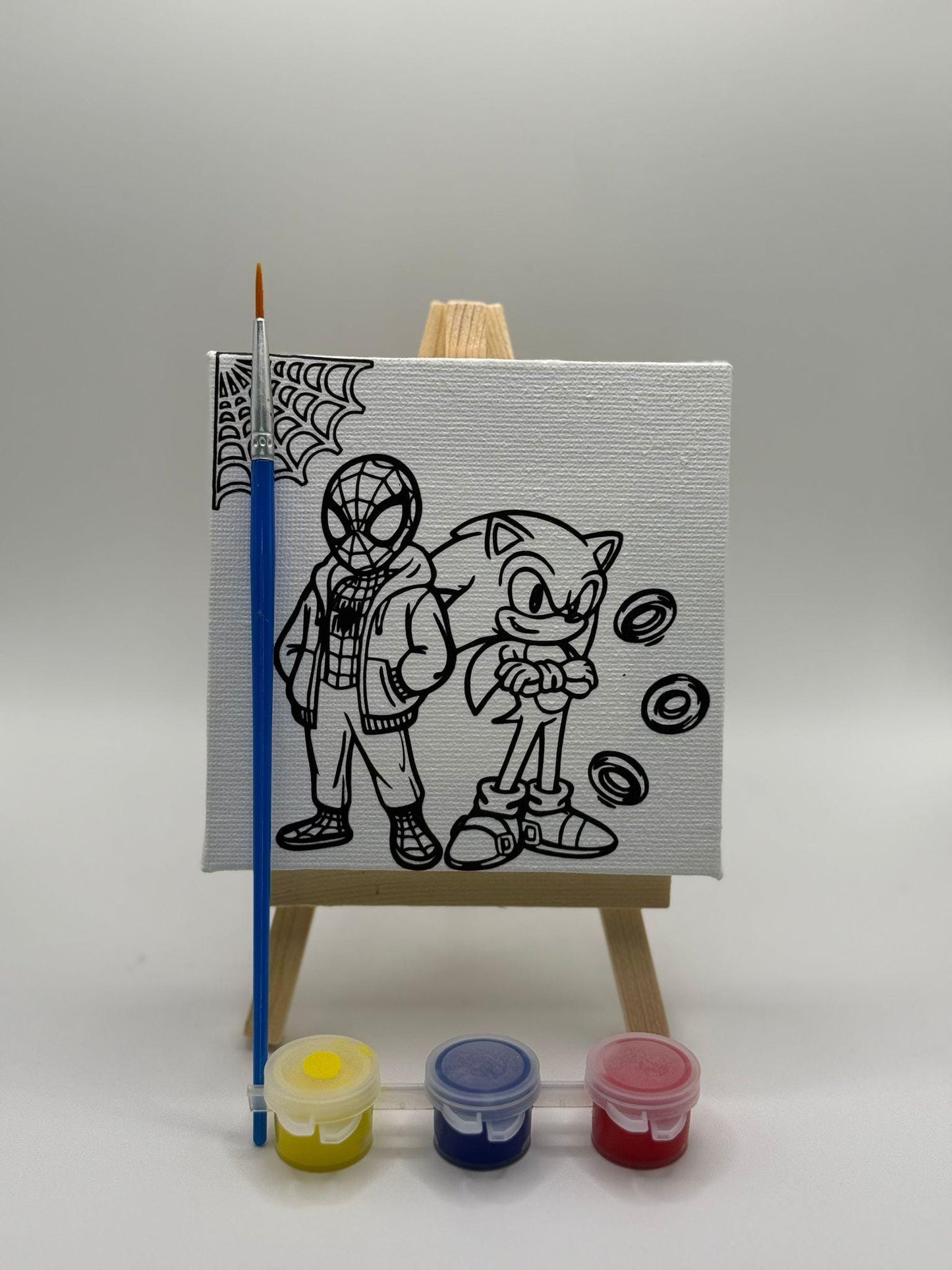 Mini Canvas Party Favour | Mini Canvas Party Bag Filler | Personalised Mini Canva | Party Favour Ideas| Personalised Party Favours|Colouring