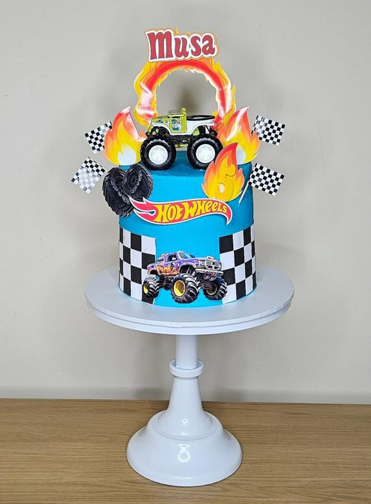 Hot Wheels Cake Topper | Hot Wheels Cake Ideas | Hot Wheels Birthday Decor | Personalised Hot Wheels Birthday Cake