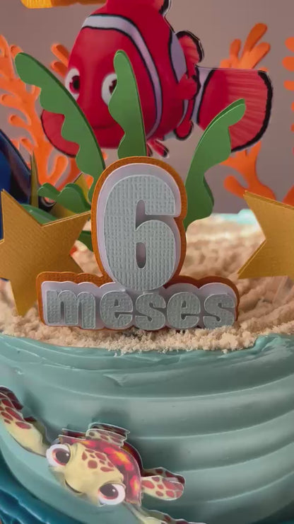 Finding Nemo Cake Topper | Nemo Cake Topper | Nemo Topper| Searching for Nemo | Nemo Birthday | Nemo Party | Dory Birthday | Dory Party | Dory Cake Topper