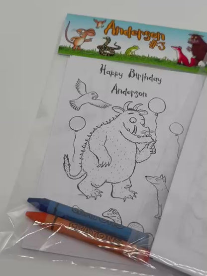 Gruffalo Colouring Sheets | Gruffalo Party Favours | Gruffalo Party Bag Fillers