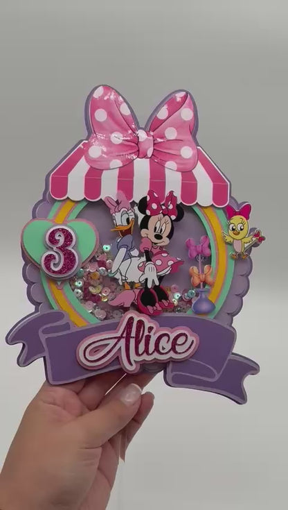 Minnie and Daisy Cake Topper | Minnie Bowtique Cake Topper | Minnie and Daisy Birthday Party | Minnie Bowtique Birthday Decor | Minnie Bowtique Party Decor