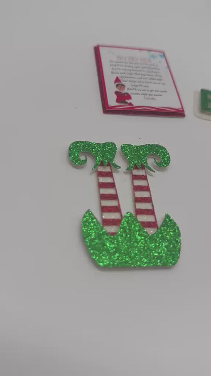 Elf on the Shelf Cupcake Toppers | Christmas Elf Cupcake Decorations – Set of 6