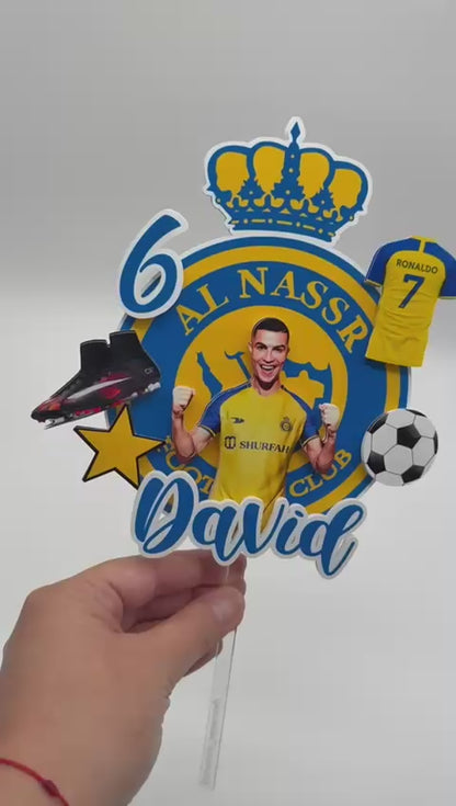 Al Nassr Cristiano Ronaldo Cake Topper | Cristiano Ronaldo Cake Ideas | CR7 Cake Toppers | Al Nassr Cake Ideas | Cristiano Ronaldo Birthday Ideas