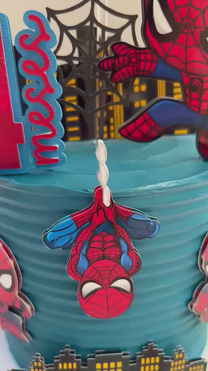 Spiderman Cake Topper | Personalised Spiderman Cake | Cute Spidey Cake Topper | Spiderman Cake Ideas | Spidey Cake Ideas