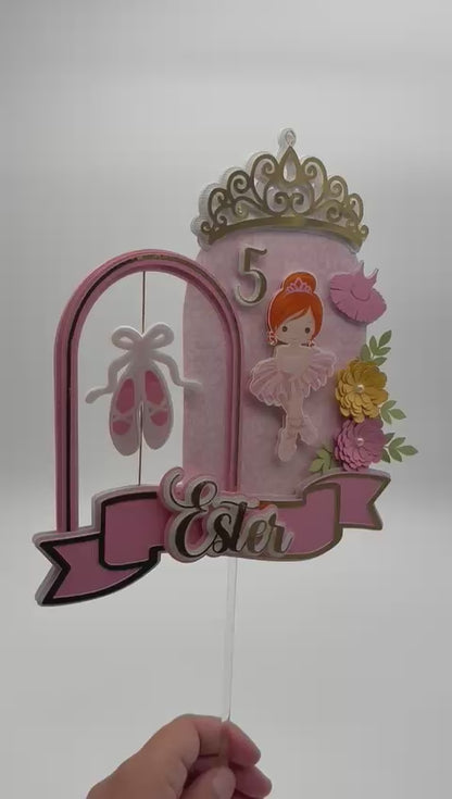 Ballerina Cake Topper | Ballerina Cake Ideas | Ballerina Party | Ballerina Birthday | Cute Ballerina Cake Topper | Girls Birthday | Girls Cake Topper | Delicate Ballerina Cake Topper
