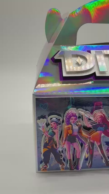 KPOP Demon Hunters Gable Boxes | KPOP Demon Hunters Party Boxes | KPOP Demon Hunters Birthday Decor | KPOP Demon Hunters Party Bags | Demon Hunters Birthday Gifts