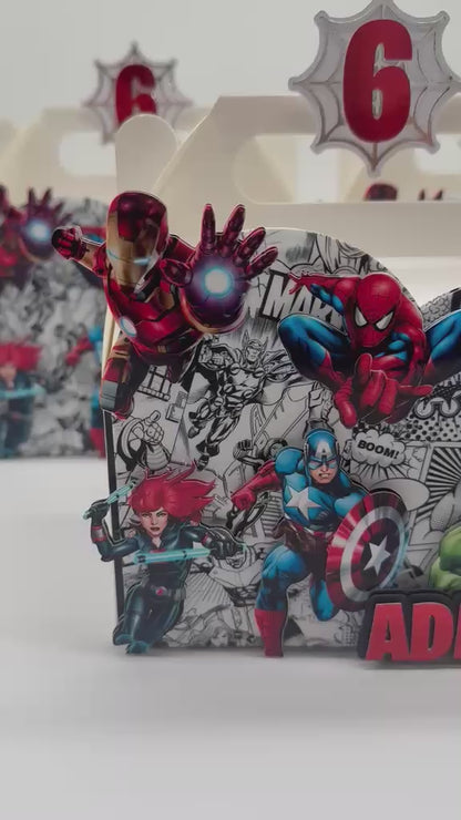 Avengers Gable Box | Avengers Party Box | Avengers Party Boxes | Avengers Birthday Decor | Avengers Personalised Party Box | Avengers Party Bag