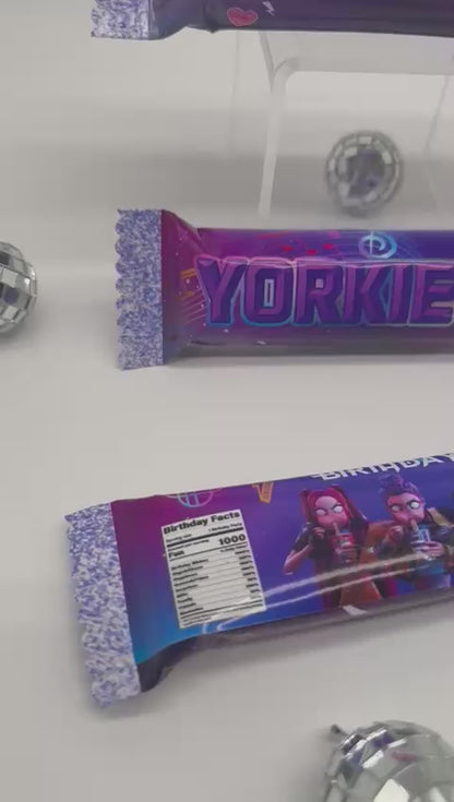 Kpop Demon Hunters Yorkie Personalised Chocolate Bar | Kpop Demon Hunters Personalised Party Bag Fillers | Kpop Demon Hunters Personalised Chocolate Bar | Yorkie Personalised Birthday Chocolate