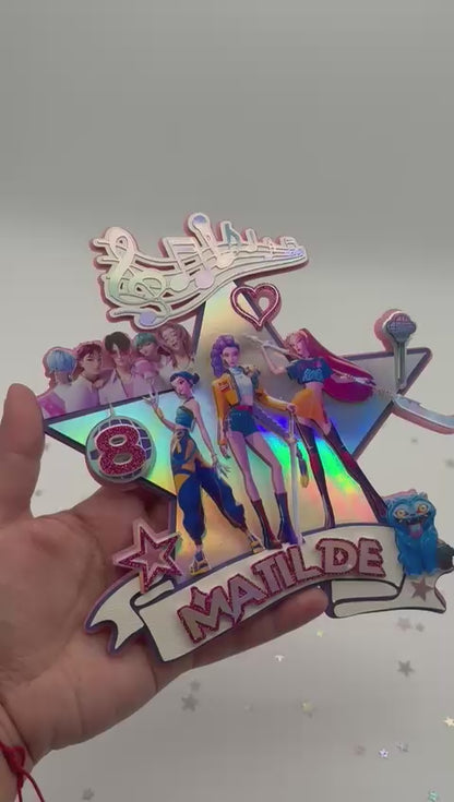 Kpop Demon Hunters Cake Topper | Kpop Demon Hunters Birthday | Kpop Demon Hunters Party Ideas | Kpop Demon Hunters Party Decor | Kpop Demon Hunters Cake Ideas