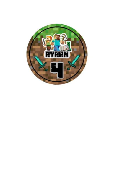 Minecraft Self Adhesive Stickers | Minecraft Stickers | Minecraft Cone Stickers | Minecraft Fruishoot Labels | Minecraft Gable Box Stickers | Minecraft Chipbag Wrapper | Minecraft Skittles Wrapper | Minecraft Party Bag Sticker